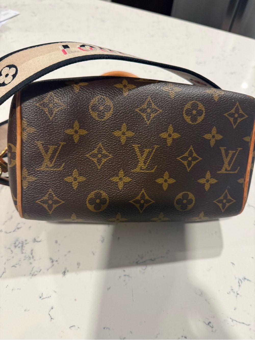 Louis Vuitton Monogram Canvas Mini Speedy (scarf not included)